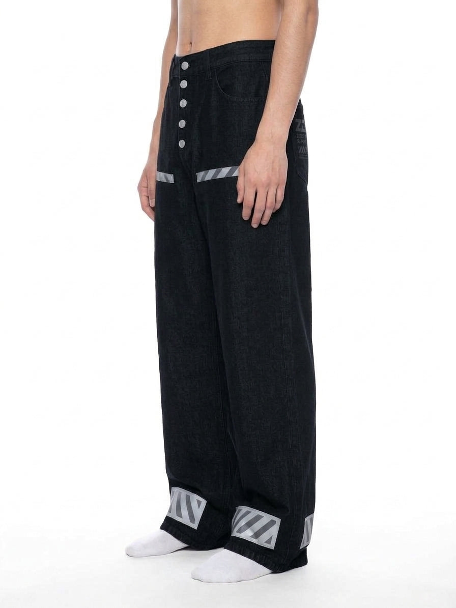 Men's Vintage Wash Wide Leg Denim Jeans - ZERO DROP SUPPLY CO