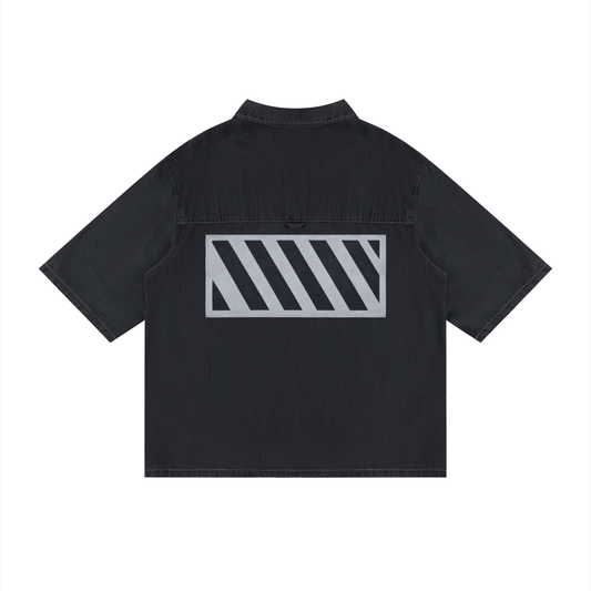 Unisex Vintage Wash Drop Shoulder Lyocell Shirt