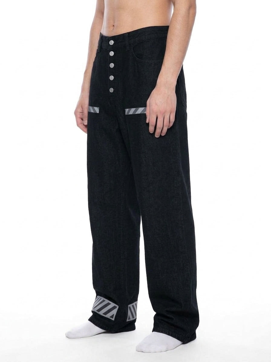 Men's Vintage Wash Wide Leg Denim Jeans - ZERO DROP SUPPLY CO