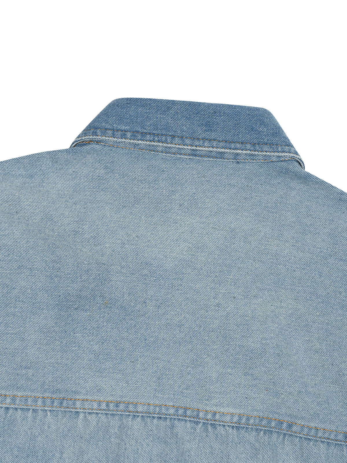 Unisex Vintage Wash Boxy Short Denim Shirt - ZERO DROP SUPPLY CO
