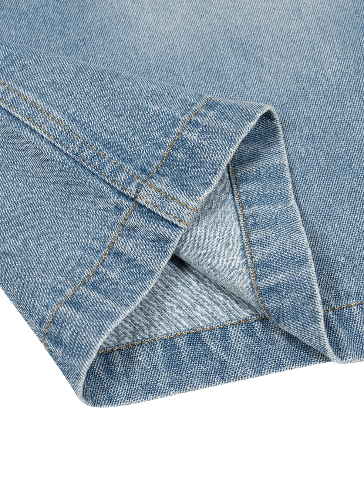Unisex Vintage Wash Boxy Short Denim Shirt - ZERO DROP SUPPLY CO
