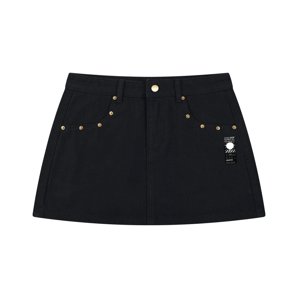 Women's Studded Denim Mini Skirt