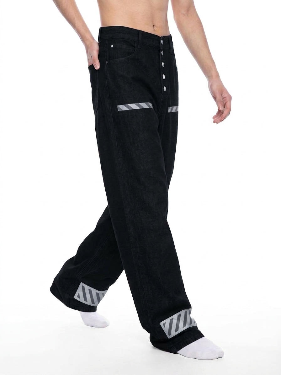 Men's Vintage Wash Wide Leg Denim Jeans - ZERO DROP SUPPLY CO