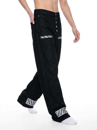 Men's Vintage Wash Wide Leg Denim Jeans - ZERO DROP SUPPLY CO