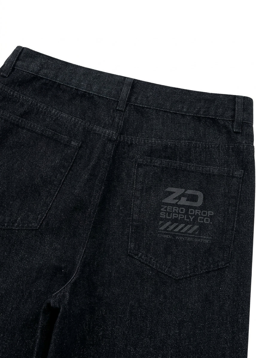 Men's Vintage Wash Wide Leg Denim Jeans - ZERO DROP SUPPLY CO