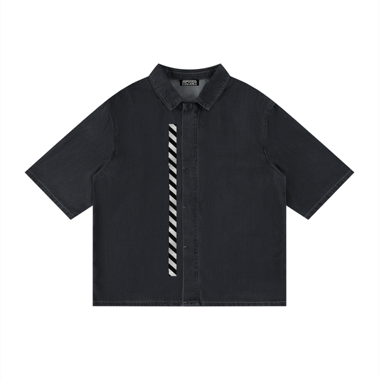 Unisex Vintage Wash Drop Shoulder Lyocell Shirt