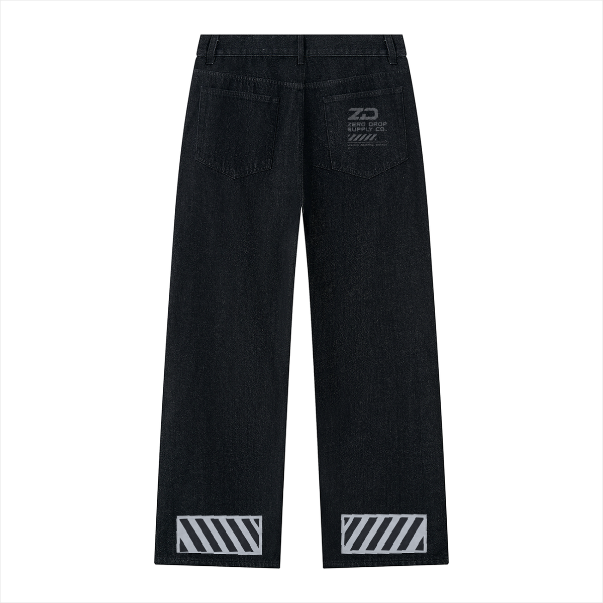 Men's Vintage Wash Wide Leg Denim Jeans - ZERO DROP SUPPLY CO