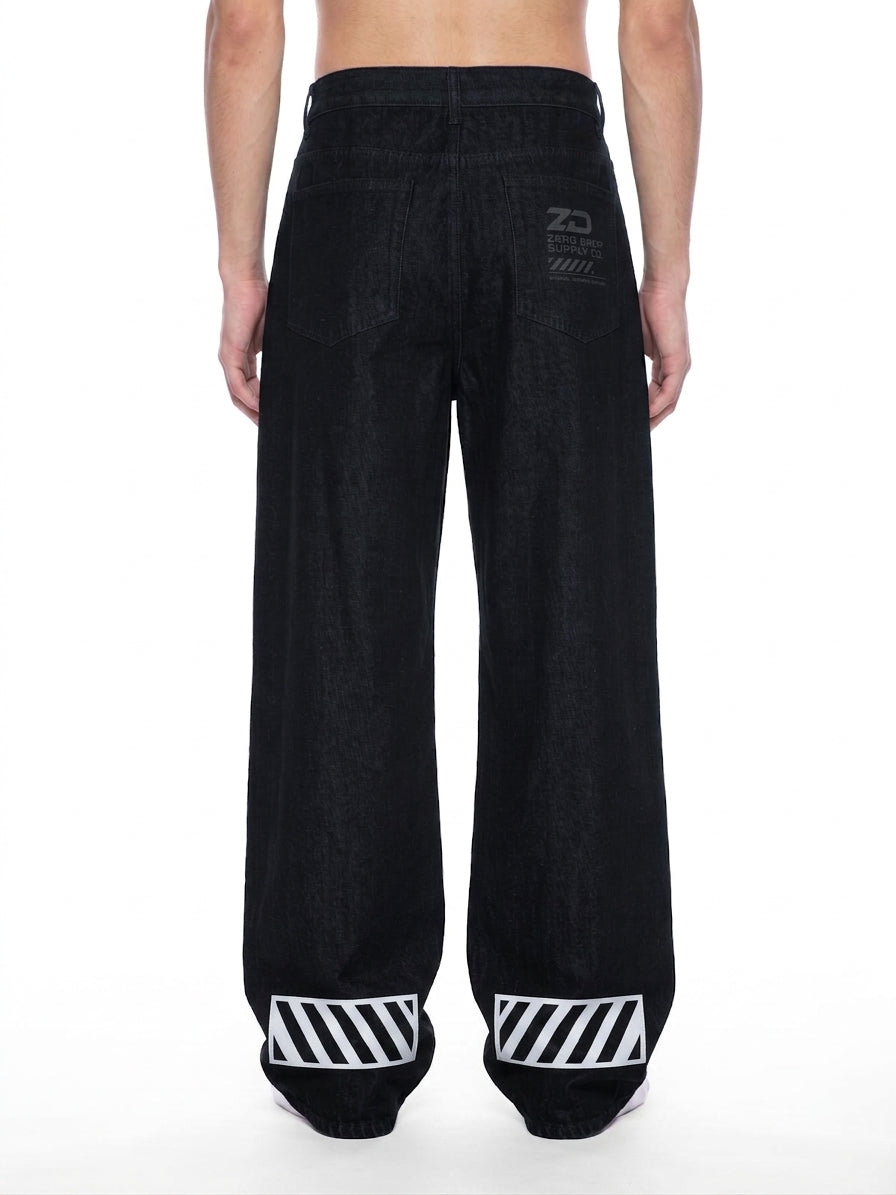 Men's Vintage Wash Wide Leg Denim Jeans - ZERO DROP SUPPLY CO