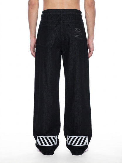 Men's Vintage Wash Wide Leg Denim Jeans - ZERO DROP SUPPLY CO