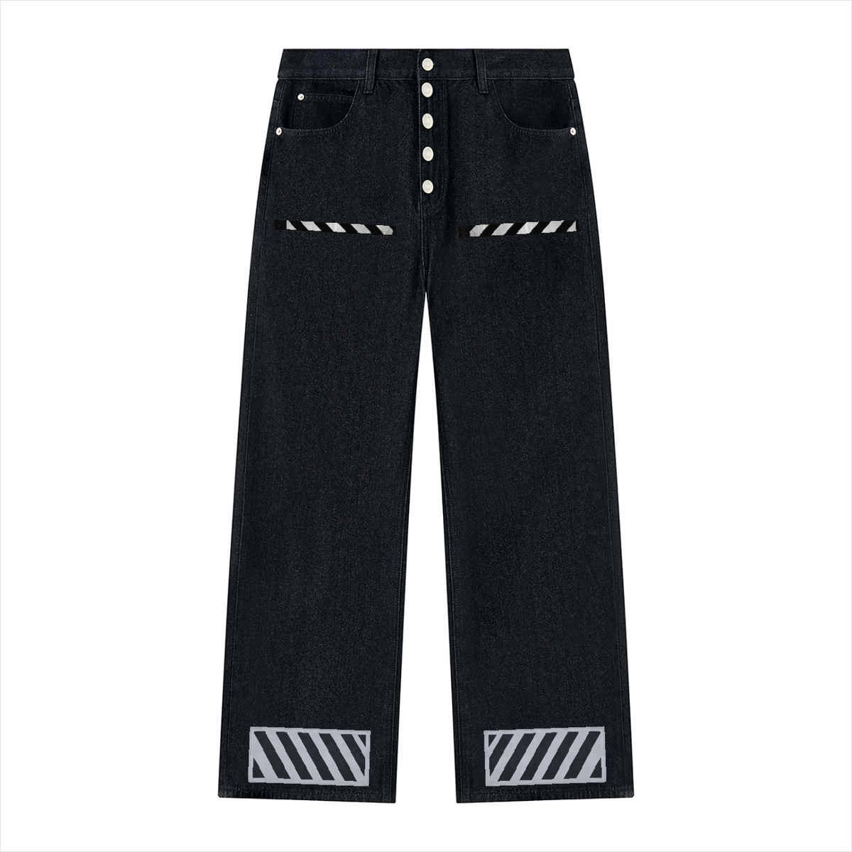 Men's Vintage Wash Wide Leg Denim Jeans - ZERO DROP SUPPLY CO