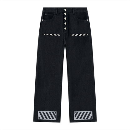 Men's Vintage Wash Wide Leg Denim Jeans - ZERO DROP SUPPLY CO