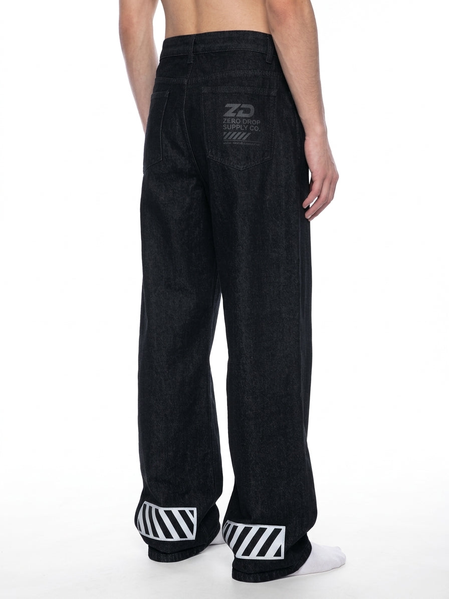 Men's Vintage Wash Wide Leg Denim Jeans - ZERO DROP SUPPLY CO