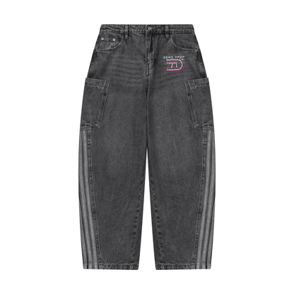 Women's Vintage Wash Barrel Leg Jeans - ZERO DROP SUPPLY CO
