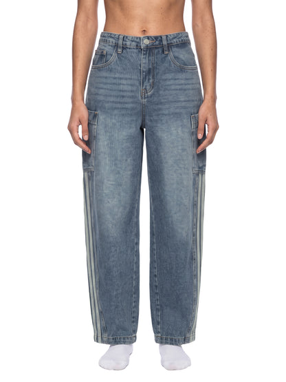 Women's Vintage Wash Barrel Leg Jeans - ZERO DROP SUPPLY CO